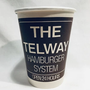 Vintage Original Coffee Cup Telway Hamburger System Detroit Michigan USA Diner - Picture 1 of 6