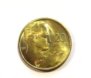 Yugoslavia 1955 20 Dinara unc Coin - Picture 1 of 5