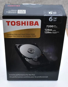NEW Toshiba X300 6TB 7200 RPM 128MB Buffer Sata Hard Drive NEW NEW NEW - Picture 1 of 4