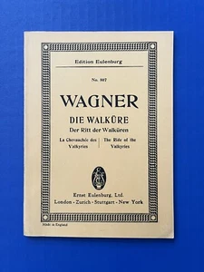 Wagner - Valkyrie : Ride of the Valkyries  - Eulenburg Mini Study Score PB VG+ - Picture 1 of 5
