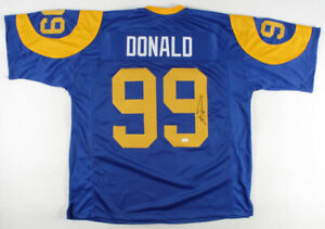 Aaron Donald Signed Los Angeles Rams Jersey (JSA Holo) 7xPro Bowl Defensive End