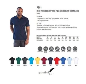 Plain Polo Shirts Mens Solid Colour Top Short Sleeve Casual Sport Breathable - Picture 1 of 23