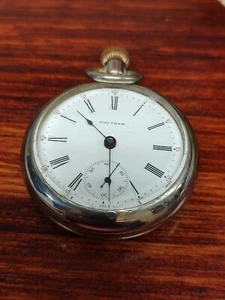 American Waltham c. 1898 Model 1883 Grade #18 Size 18s 7 Jewel Pocket Watch-Runs - Picture 1 of 6