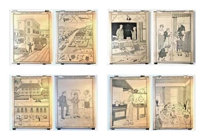 1926 Heath's Modern Language Wall Chart Two-Sided Classroom Posters - You Choose - Bild 1 von 41