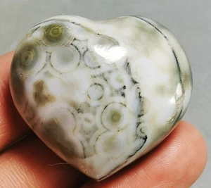 Collection ! Amazing Ocean Jasper Agate Heart Jasper Reiki Stone - Picture 1 of 8