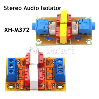 XH-M372 Stereo Audio Isolator Interference Insulation Module Transformer Coupler - Image 1 of 4