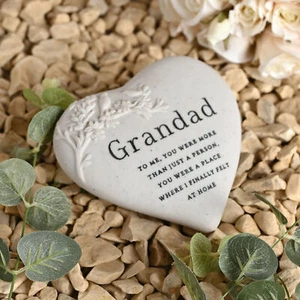 Grandad Graveside Branch Heart Memorial Plaque Ornament Tribute Bereavement Gift - Picture 1 of 4