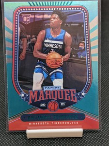 Anthony Edwards 2020-21 Panini Chronicles Teal Marquee #254 RC Timberwolves