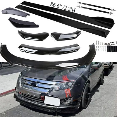 For Ford Fusion SE Mondeo Front Bumper Lip Spoiler + Side Skirts + Rear Lip Foto 1 de 4