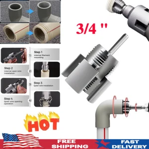 Integrated Internal & External Pipe Threading-Tool, PVC Pipe Threader Kit USA - Imagen 1 de 15