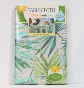 Tablecloth Palm Tree Oblong Indoor Outdoor Destination Summer 60" x 84" NEW - Picture 1 of 2