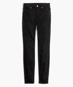 Madewell 9" Mid-Rise Skinny Jeans Black Lunar Wash Size 31 Stretch - Picture 1 of 9