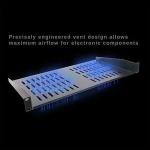 Rack Shelf - Universal Cantilever Vented 1U Rack Tray for 19” Server Racks - Picture 1 of 5