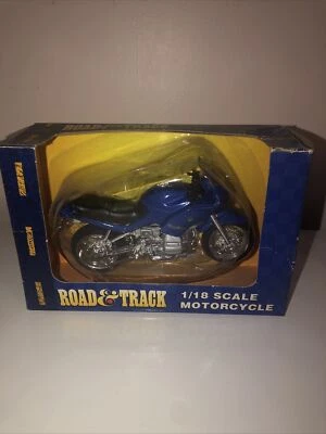 Maisto 1:18 Road & Track Blue BMW R1100 R Motorcycle #31026 NIB (973-10) - Image 1 of 3