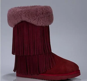 Nuevas en caja Koolaburra Haley II botas frigoríficas oveja 2 filas - Imagen 1 de 7