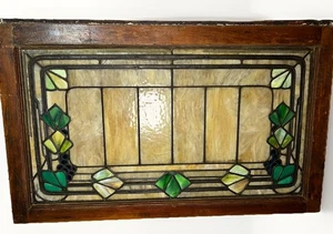 Beautiful Antique Chicago Stained Leaded Glass Window - Picture 1 of 21