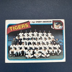 1980 Topps Detroit Tigers / Sparky Anderson 626 Detroit Tigers - Picture 1 of 2