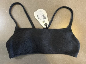 prAna Lahari Scrunch Top Donna XS Nero Cinghie Regolabili Coppe Rimovibili Nuovo con etichette - Foto 1 di 5