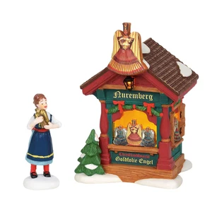 Department 56 Alpine Village Xmas Market, Gold Foil Angels #6002289 - Picture 1 of 1