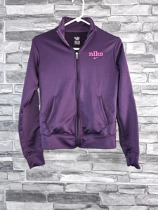 Nike Damen Grafik Trainingsanzug Oberteil Jacke 8-10 Medium lila Polyester  - Bild 1 von 12