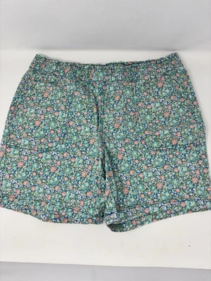 Croft Barrow Shorts Womens Medium Tiny Floral Stretch Elastic Waist Pull On - Image 1 of 4