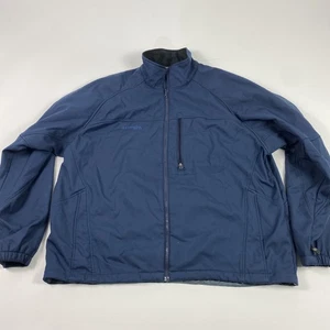 Columbia Jacket Mens 2XL Blue XCO Sportswear Company Softshell Full Zip Outdoor - Picture 1 of 11