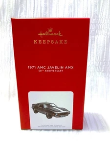 Hallmark 2021 1971 AMC JAVELIN AM Ornament 50th Anniv Limited Ed Neu NRFB Mint - Bild 1 von 2