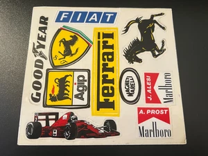 FERRARI Formula 1 Sticker 1991 Prost Alesi Set - Foto 1 di 3