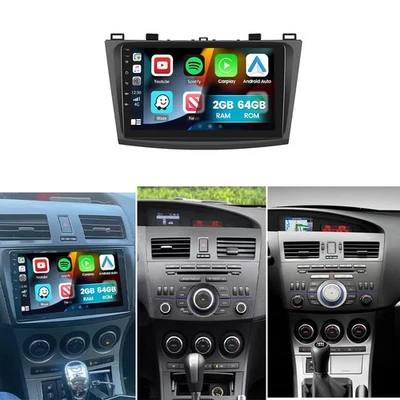 Radio estéreo para coche Android 15.0 Carplay GPS WIFI para Mazda 3 2010 2011 2012 2013 Foto 1 de 4