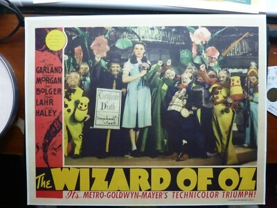Meinhardt Raabe Signed Wizard of Oz 11 x 14 Reprint Lobby Card with COA - Image 1 of 2