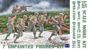 1:35 WWII Move, move, move!!! US Soldiers, Operation Overlord kit by Master Box - Picture 1 of 12