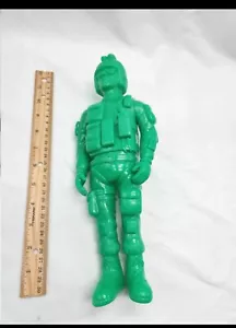 12 Inch Blow Mold Action Figure Space Man Army Man Articulated Arms - Picture 1 of 6