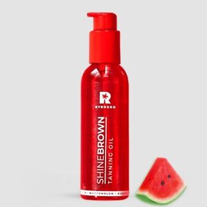 BYROKKO Original Shine Brown Watermelon Tanning Oil 145ml, Sunbeds & Outdoor Sun