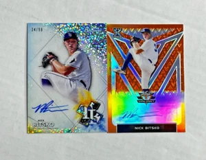 NICK BITSKO LOT OF 2 RC AUTOS! Leaf ORANGE RC AUTO /75 + Sterling RC AUTO /99! - Picture 1 of 3