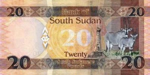 Sud Sudan, 20 sterline, 2017, UNC - Foto 1 di 2