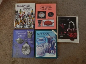 Vtg Glassware Porcelain Reference Collectible Price value Guides BOOK LOT HC - Picture 1 of 14