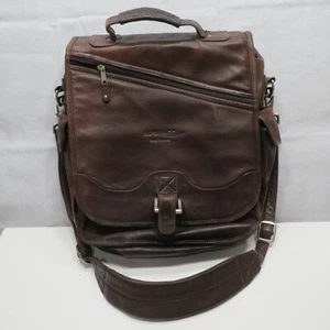 VTG CANYON RIVER OUTBACK BROWN SOFT LEATHER CONVERTED BACKPACK/CROSSBODY BAG - Picture 1 of 13