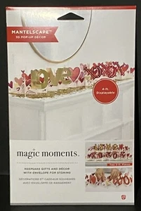 Magic Moments Displayable Pop-Up 4Ft Valentines Day Mantlescape *NEW* - Picture 1 of 2