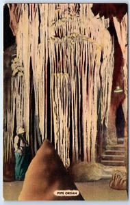 Pipe Organ Bridal Cave Camdenton Missouri Linen Postcard Unposted A277 - Picture 1 of 2