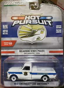 Greenlight 1/64th scale Delaware State Police 1972 Chevrolet C-10 Pickup Truck - Picture 1 of 2