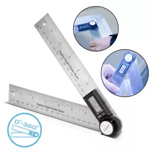 STAHLWERK Digitaler Winkelmesser Winkelmessgerät Gradmesser Winkellineal 180 mm - Bild 1 von 11