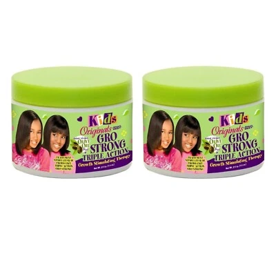 2x Africa's Best Kids Originals Gro Strong Triple Action Growth Therapy 7.5oz - Image 1 of 2