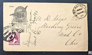 L/S United States Express Co Mosher USX-C25 Envelope Cover Fort Wayne Lot 1d - Picture 1 of 2