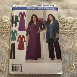 Simplicity 1733 Plus 20-28 Career Professional Maxi Dress & Pant Set Khaliah Ali - Picture 1 of 4