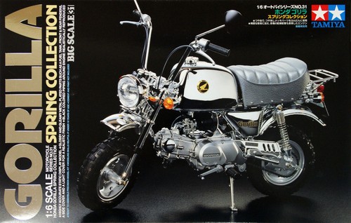 Tamiya 16031 1/6 Scale Motorcycle Model Kit Honda Gorilla Spring ...