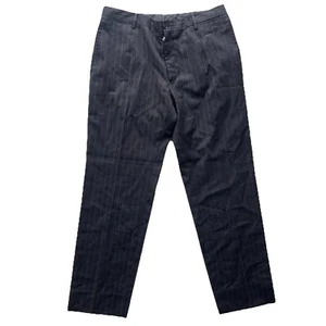 Dolce & Gabbana Mens Pinstripe Flat Front Slim Leg Pants Dress Pants Size IT 54 - Picture 1 of 15
