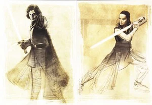 2017 Star Wars The Last Jedi Illustrated Insert Set (11 Cards) - Picture 1 of 1