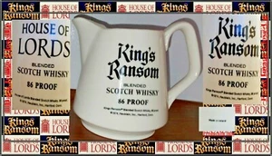 1974 King's Ransom House of Lords Blended Scotch Whisky Pitcher Made In Ireland  - Picture 1 of 12