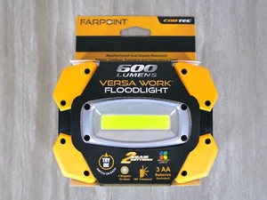 Cob Tec Versa Work Flood Light by Farpoint 600 Lumens with Battery Powered - New - Picture 1 of 2