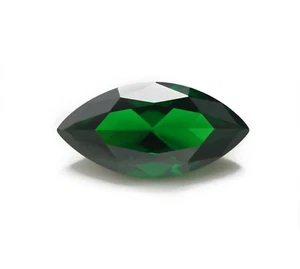 Cubic Zirconia Emerald Green Marquise Faceted CZ Loose Stones (4x2mm - 16x8mm) - Picture 1 of 3